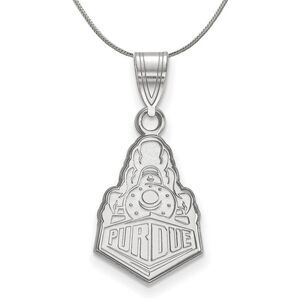 Sterling Silver Purdue Medium Logo Pendant Necklace - 24 Inch
